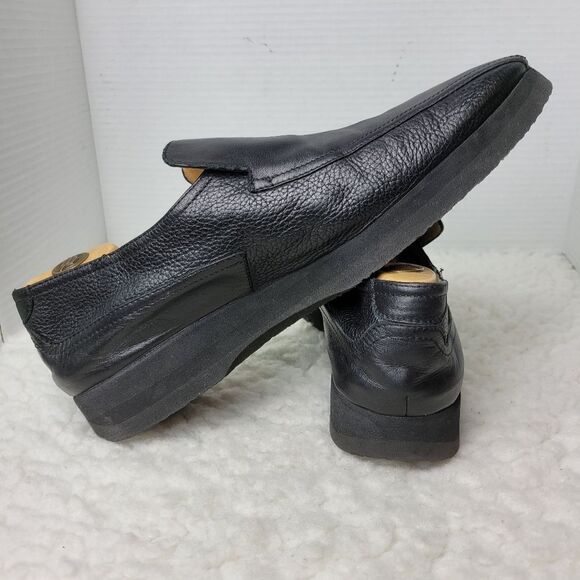 Thierry Rabotin Mens Slip On Loafer Shoes Size 13 Black Leather Comfort Shoes main image 7